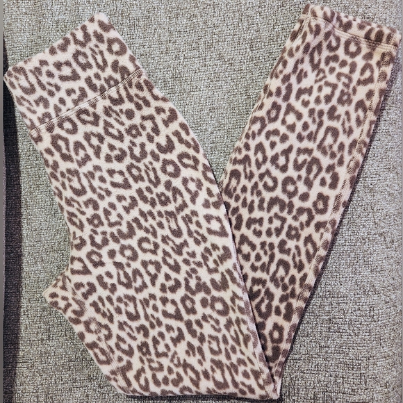 Joe Fresh Fleece Leggings Leopard / Cheetah Print Womens Small - Picture 10 of 10